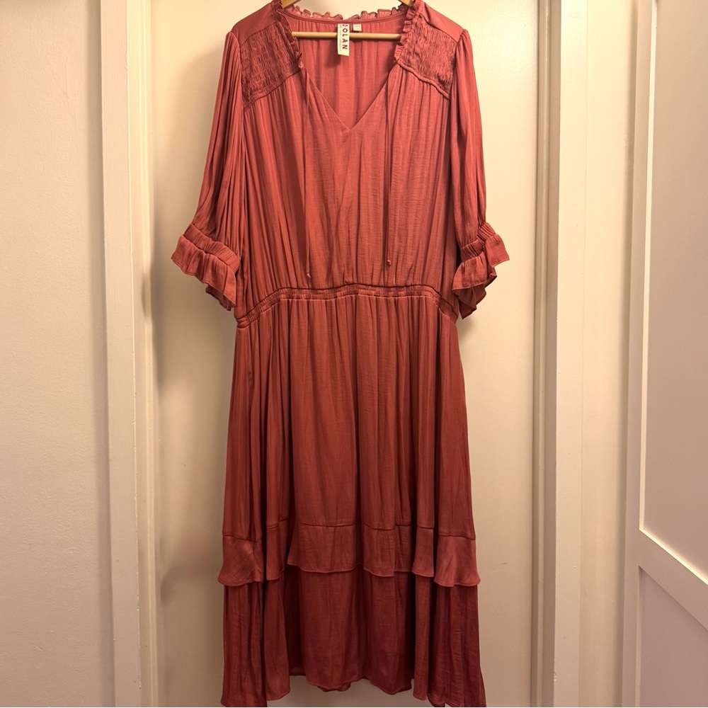 Anthropologie/Dolan Terracotta Dress
